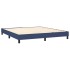 Estructura de cama box spring tela azul 160x200