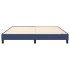 Estructura de cama box spring tela azul 160x200