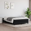 Estructura de cama box spring tela negro 140x200 cm