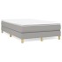 Estructura de cama box spring tela gris claro 120x200