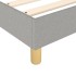 Estructura de cama box spring tela gris claro 120x200