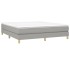 Estructura de cama box spring tela gris claro 160x200