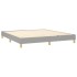 Estructura de cama box spring tela gris claro 160x200