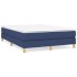 Estructura de cama box spring tela azul 140x200