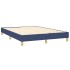 Estructura de cama box spring tela azul 140x200