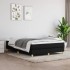 Estructura de cama box spring tela negro 140x190