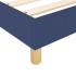 Estructura de cama box spring tela azul 180x200