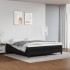 Estructura de cama box spring cuero sintético negro 160x200