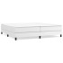 Estructura de cama box spring cuero sintético blanco 200x200