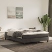 Estructura de cama box spring terciopelo gris oscuro 140x190cm