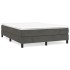 Estructura de cama box spring terciopelo gris oscuro