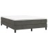 Estructura de cama box spring terciopelo gris oscuro