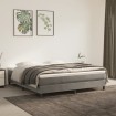 Estructura de cama box spring terciopelo gris claro 180x200 cm