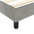 Estructura de cama box spring terciopelo gris claro 180x200