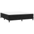 Estructura de cama box spring terciopelo negro 180x200