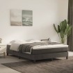 Estructura de cama box spring terciopelo gris oscuro 140x200 cm