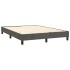 Estructura de cama box spring terciopelo gris oscuro 140x200