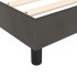 Estructura de cama box spring terciopelo gris oscuro 140x200