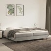 Estructura de cama box spring terciopelo gris claro 200x200 cm