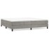 Estructura de cama box spring terciopelo gris claro 200x200