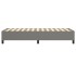 Estructura de cama box spring tela gris oscuro 90x190