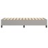 Estructura de cama box spring tela gris claro 80x200