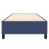 Estructura de cama box spring tela azul 90x190