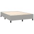 Estructura de cama box spring tela gris claro 140x190