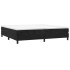 Estructura de cama box spring terciopelo negro 200x200