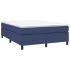 Estructura de cama box spring tela azul 140x200