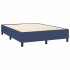 Estructura de cama box spring tela azul 140x200