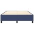 Estructura de cama box spring tela azul 140x200