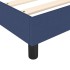 Estructura de cama box spring tela azul 140x200