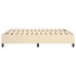 Estructura de cama box spring tela color crema 160x200