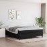 Estructura de cama box spring tela negro 180x200