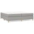 Estructura de cama box spring tela gris claro 200x200