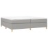 Estructura de cama box spring tela gris claro 200x200