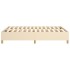 Estructura de cama box spring tela color crema 140x200