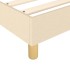 Estructura de cama box spring tela color crema 140x200