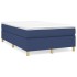 Estructura de cama box spring tela azul 120x200