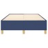 Estructura de cama box spring tela azul 120x200