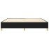 Estructura de cama box spring tela negro 200x200