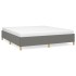 Estructura de cama box spring tela gris oscuro 160x200