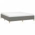 Estructura de cama box spring tela gris oscuro 160x200