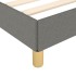 Estructura de cama box spring tela gris oscuro 160x200