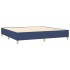 Estructura de cama box spring tela azul 200x200