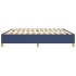 Estructura de cama box spring tela azul 200x200