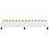 Estructura de cama box spring cuero sintético blanco 80x200