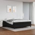 Estructura de cama box spring cuero sintético negro 180x200