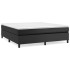 Estructura de cama box spring cuero sintético negro 180x200